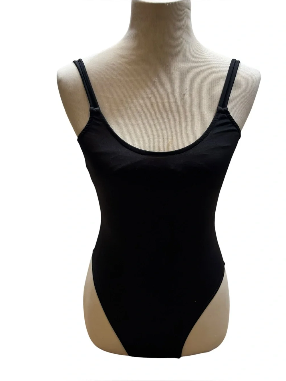 Vintage 1980’s Dunk-IS brand Black One Piece Swim Suit with Bow Size 5